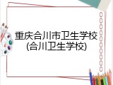 重庆合川市卫生学校(合川卫生学校)