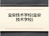 宝安技术学校(宝安技术学校)