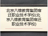 北京八维教育集团宿迁职业技术学校(北京八维教育集团宿迁职业技术学校)