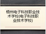 梧州电子科技职业技术学校(电子科技职业技术学校)