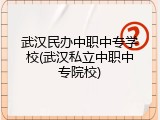 武汉民办中职中专学校(武汉私立中职中专院校)