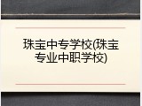 珠宝中专学校(珠宝专业中职学校)