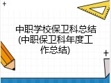 中职学校保卫科总结(中职保卫科年度工作总结)