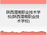 陕西渭南职业技术学校(陕西渭南职业技术学校)