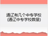 通辽有几个中专学校(通辽中专学校数量)