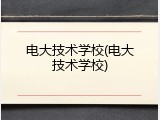 电大技术学校(电大技术学校)