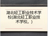 湖北轻工职业技术学校(湖北轻工职业技术学校。)