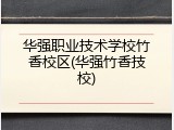 华强职业技术学校竹香校区(华强竹香技校)