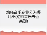 幼师音乐专业分为哪几类(幼师音乐专业类别)