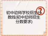 初中幼师学校招生分数线(初中幼师招生分数要求)