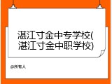 湛江寸金中专学校(湛江寸金中职学校)