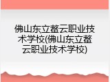 佛山东立鳌云职业技术学校(佛山东立鳌云职业技术学校)
