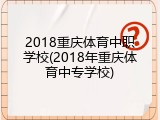 2018重庆体育中职学校(2018年重庆体育中专学校)