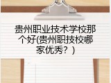 贵州职业技术学校那个好(贵州职技校哪家优秀？)