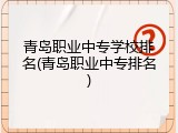 青岛职业中专学校排名(青岛职业中专排名)