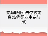 安海职业中专学校前身(安海职业中专前身)