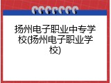 扬州电子职业中专学校(扬州电子职业学校)
