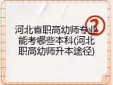 河北省职高幼师专业能考哪些本科(河北职高幼师升本途径)