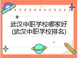 武汉中职学校哪家好(武汉中职学校排名)