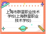 上海市群星职业技术学校(上海群星职业技术学校)