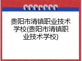 贵阳市清镇职业技术学校(贵阳市清镇职业技术学校)