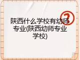 陕西什么学校有幼师专业(陕西幼师专业学校)