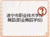 遂宁市职业技术学校舞蹈(职业舞蹈学校)