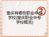 重庆有哪些职业中专学校(重庆职业中专学校概览)