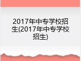 2017年中专学校招生(2017年中专学校招生)