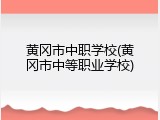 黄冈市中职学校(黄冈市中等职业学校)