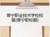 普宁职业技术学校校服(普宁职校服)