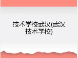 技术学校武汉(武汉技术学校)