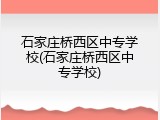 石家庄桥西区中专学校(石家庄桥西区中专学校)
