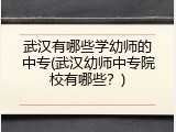 武汉有哪些学幼师的中专(武汉幼师中专院校有哪些？)