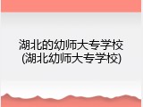 湖北的幼师大专学校(湖北幼师大专学校)