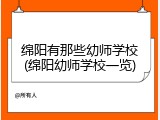 绵阳有那些幼师学校(绵阳幼师学校一览)