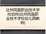 达州凤凰职业技术学校幼师(达州凤凰职业技术学校幼儿园教师)