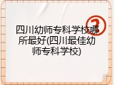 四川幼师专科学校哪所最好(四川最佳幼师专科学校)