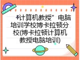 “计算机教授”电脑培训学校博卡拉顿分校(博卡拉顿计算机教授电脑培训)