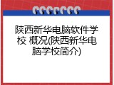 陕西新华电脑软件学校 概况(陕西新华电脑学校简介)