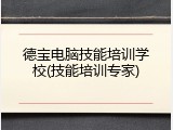 德宝电脑技能培训学校(技能培训专家)