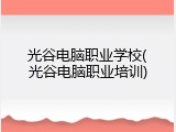 光谷电脑职业学校(光谷电脑职业培训)