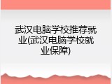 武汉电脑学校推荐就业(武汉电脑学校就业保障)