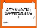 盛平学校电脑回收(盛平学校电脑回收站)
