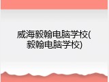 威海毅翰电脑学校(毅翰电脑学校)
