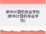 新华计算机专业学校(新华计算机专业学校)