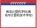 青岛计算机学校(青岛市计算机技术学校)