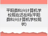 平阳县科兴计算机学校现在还在吗(平阳县科兴计算机学校现状)