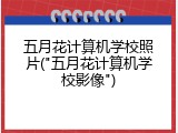 五月花计算机学校照片("五月花计算机学校影像")