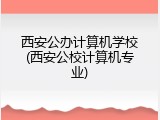 西安公办计算机学校(西安公校计算机专业)